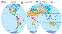 This map of the Eastern and Western Hemispheres...