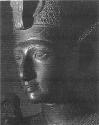 Ramses II (1290-1224BCE). Head of black granite...